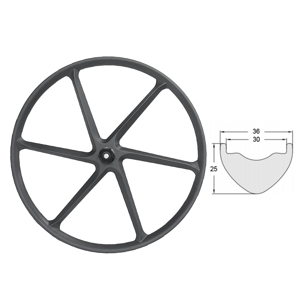 Mountain Bicycle Carbon Fiber Wheelset Cross Country 6-Spoke 27.5