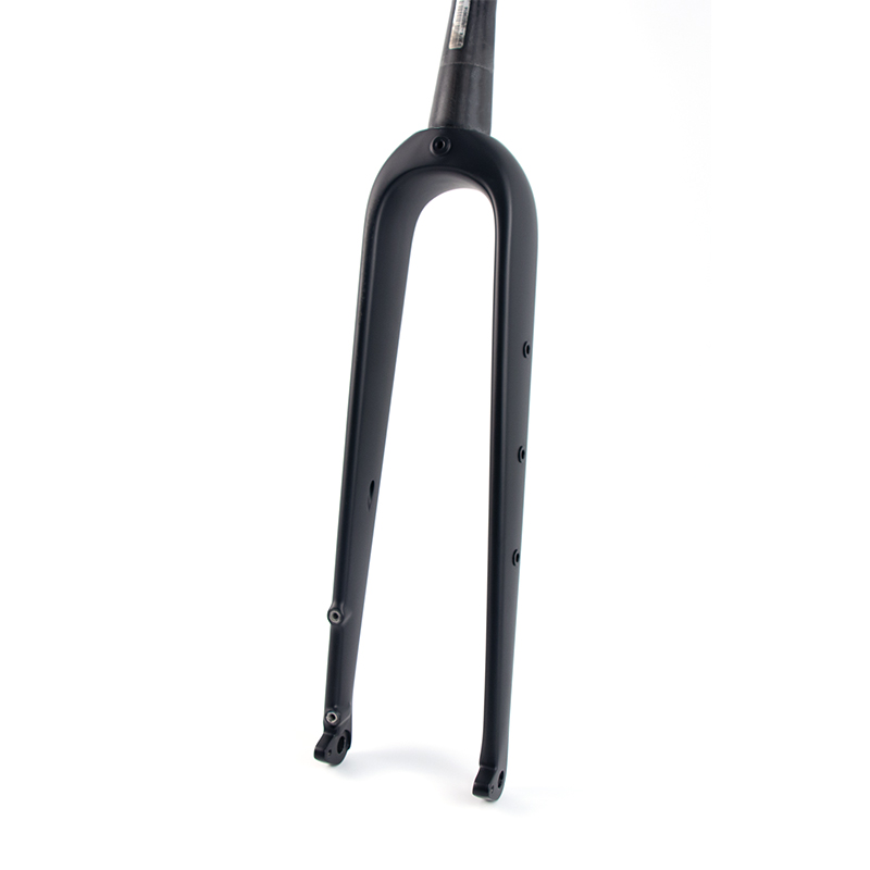 Road Bicycle Fork Full Carbon Fiber Gravel Fork 28.6mm Disc Brake Bike Fork Thru Axle 12X100mm
