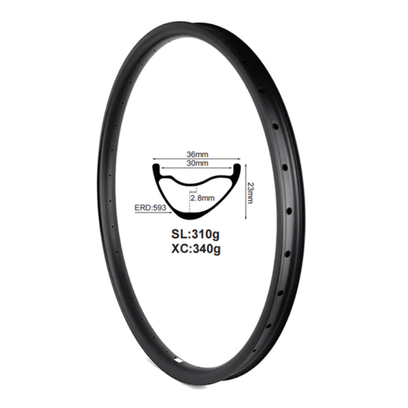 29er-23mm Deep-36mm Width Carbon MTB Wheels For Mountain Bikes