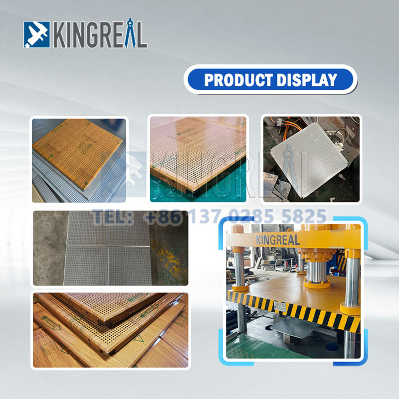 Full Automatic 30X30CM Metal Ceiling Tiles Making Machine