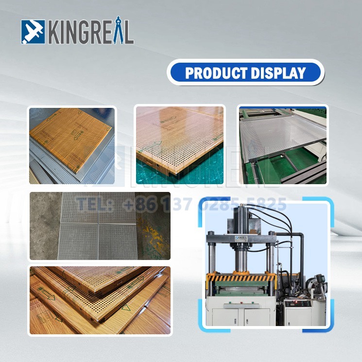 Linha de produção de placas de teto suspensas semiautomáticas