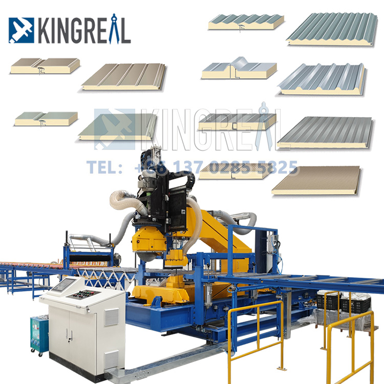 Sandwich panel making machine