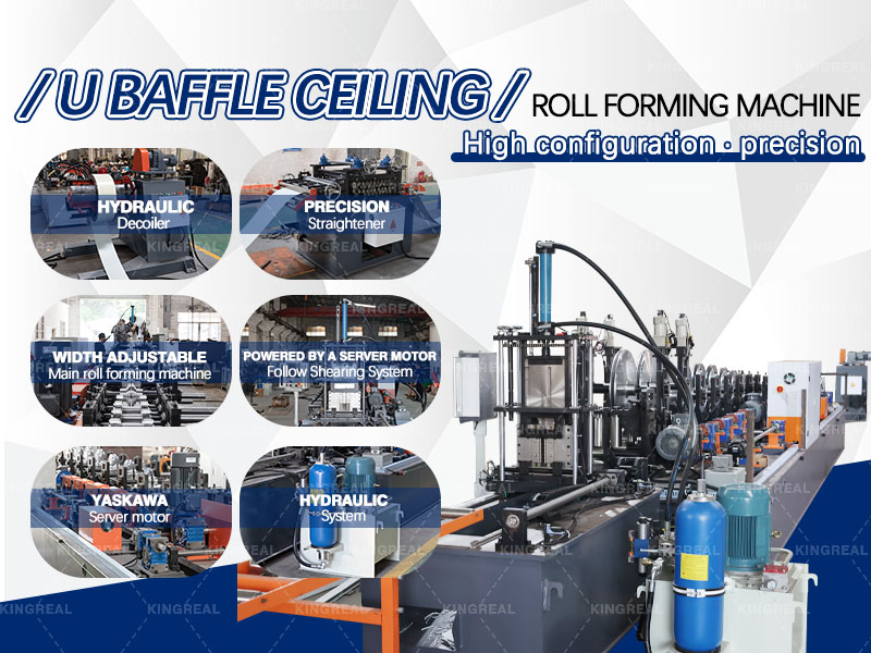 u baffle ceiling making machine