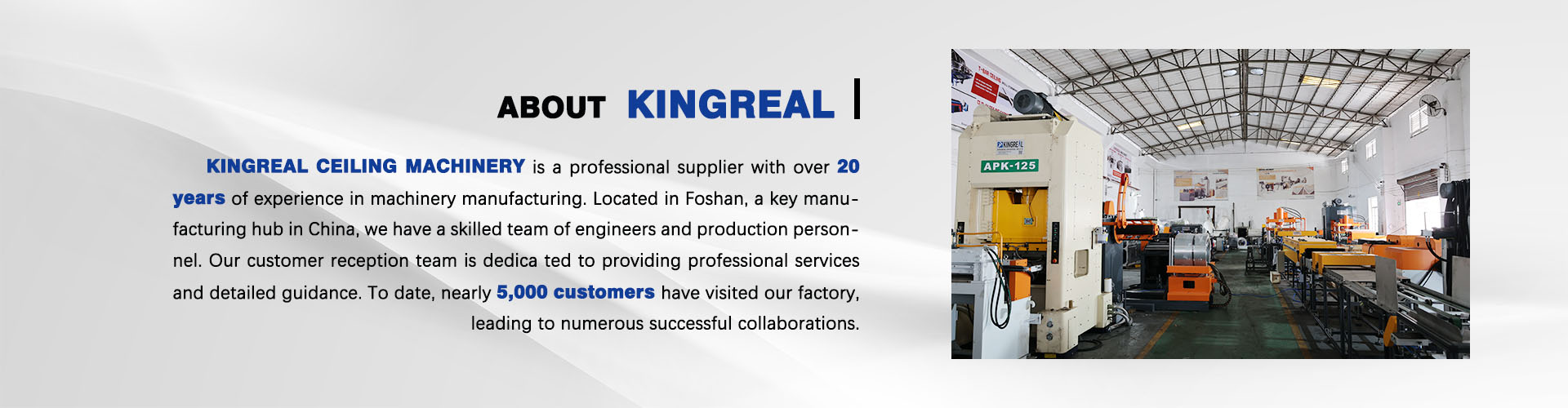 KINGREAL CEILING MACHINERY