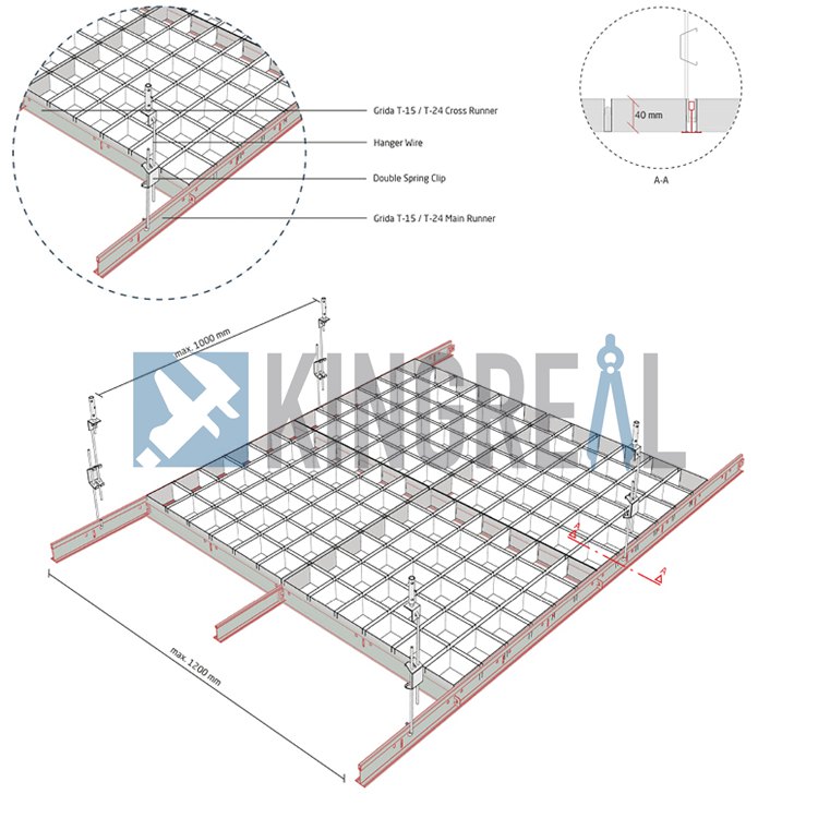 open cell ceiling machine