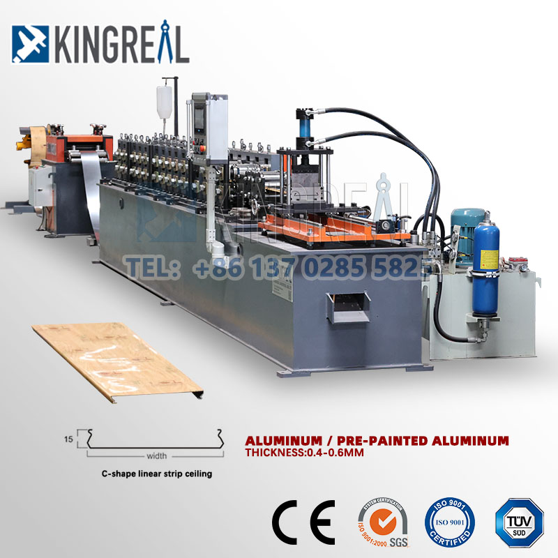 metal linear strip ceiling machine