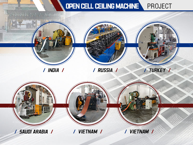 open cell ceiling machine