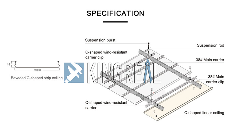 linear strip ceiling making machine