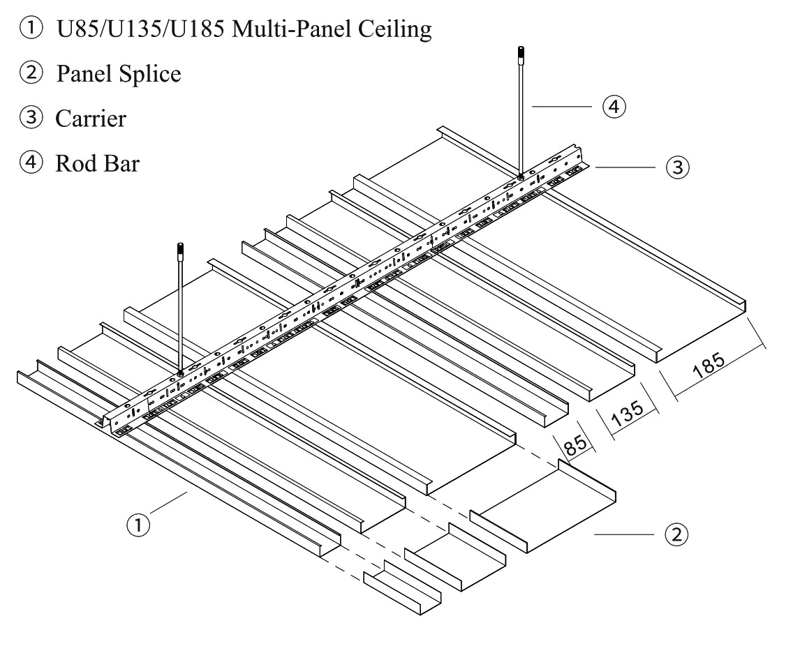 linear strip ceiling making machine