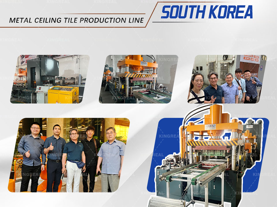 South Korean Customers Visited Factory -- Metal Ceiling Machine