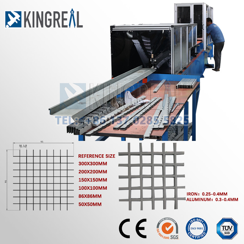 open ceiling grid machine