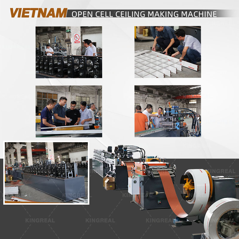Vietnam Customers Visited Factory -- Open Cell Ceiling Machine