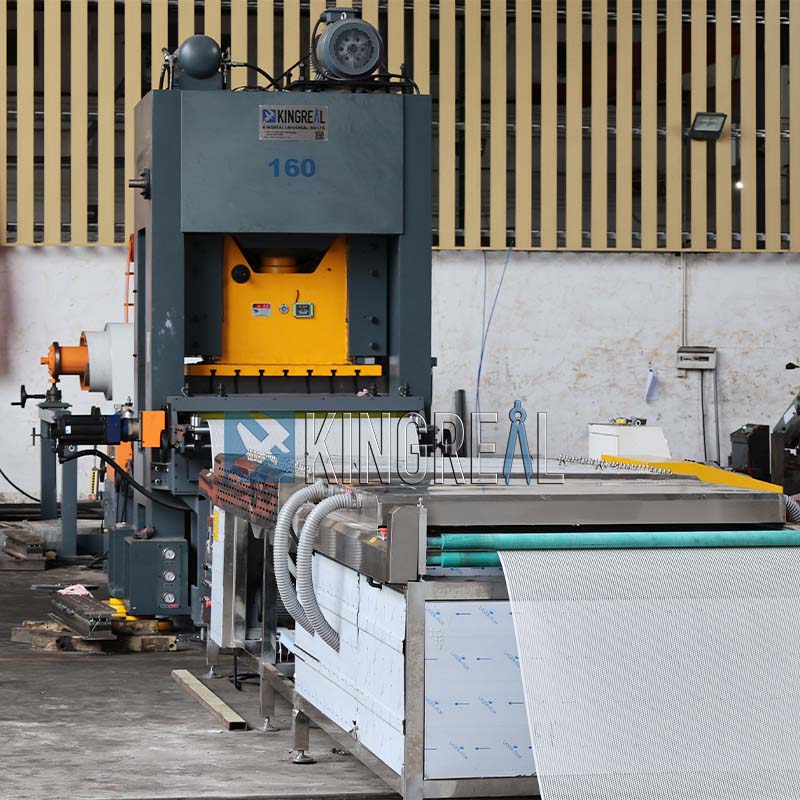 sheet metal perforation machine line