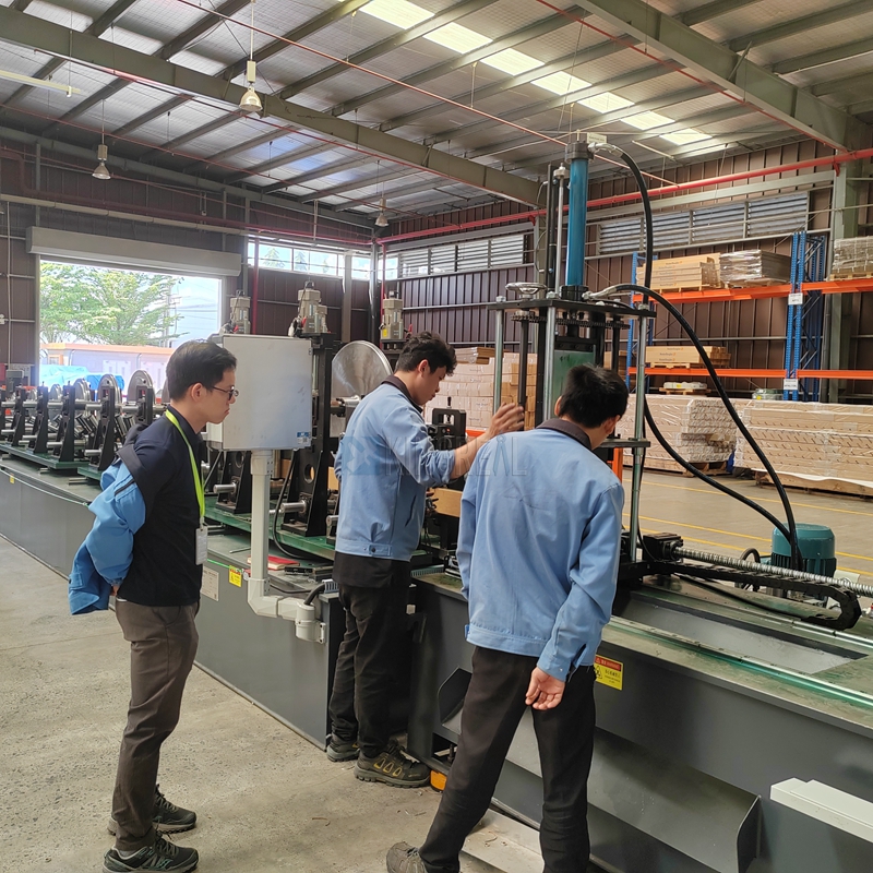 metal strip ceiling production line