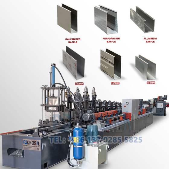What is the purpose of baffle making ceiling machine?