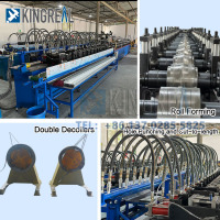 Máquina para fazer barras em T de teto de metal