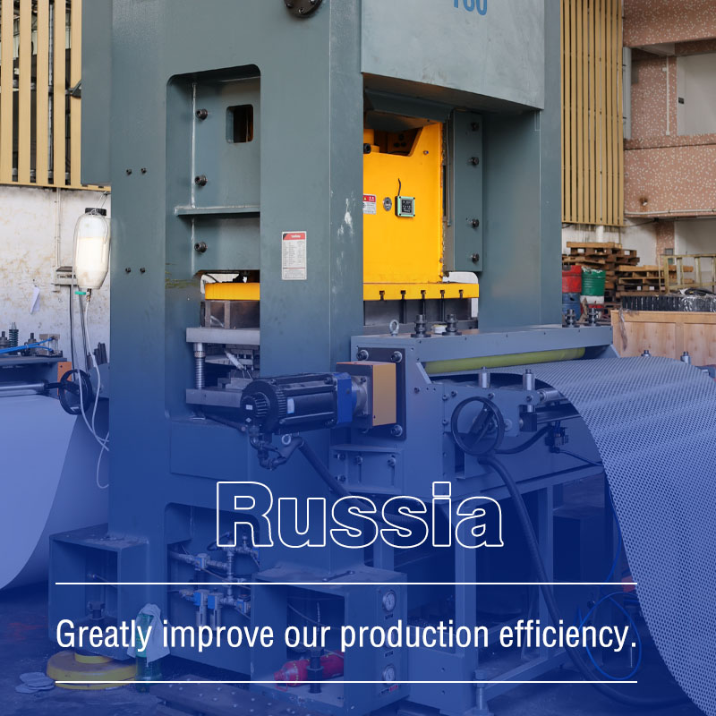 Metal Perforated Machine Shipped to Russia