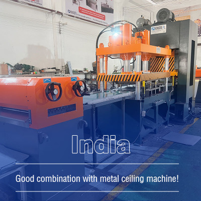 Metal Ceiling Tile Perforation Line Shipped to Inida
