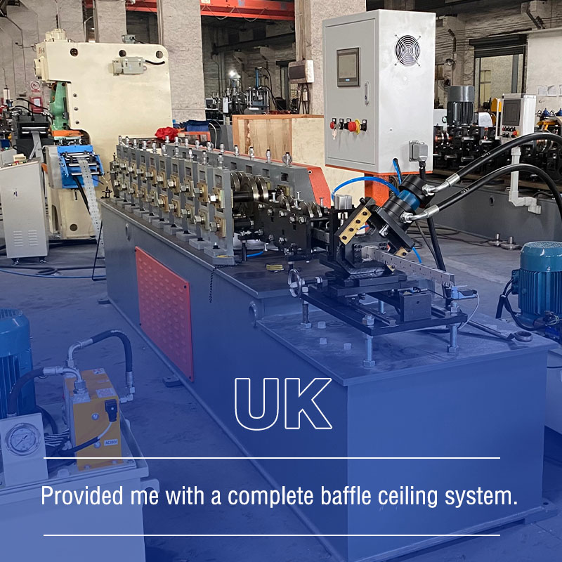 KINGREAL CEILING MACHINERY Case -- Baffle Ceiling Carrier Roll Forming Machine