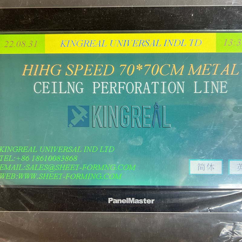Metal Ceiling tile Perforation Line