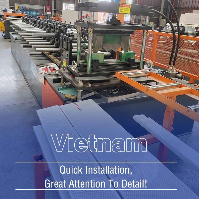 Linear Strip Ceiling Machine in Vietnam