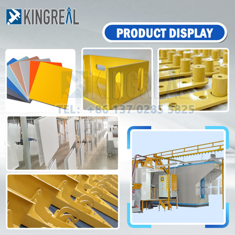 خط طلاء رش مسحوق المعادن