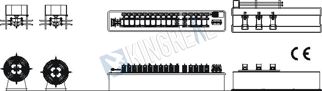 ceiling t bar machine