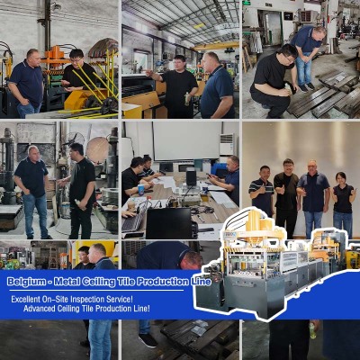 Belgian Customers Visit: Metal Ceiling Machine