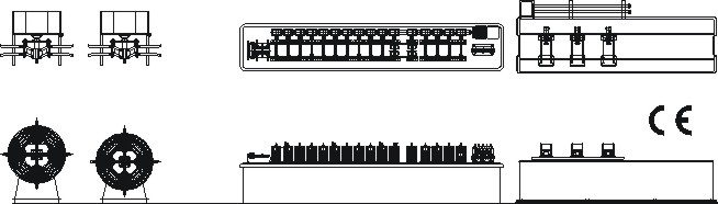ceiling t bar machine