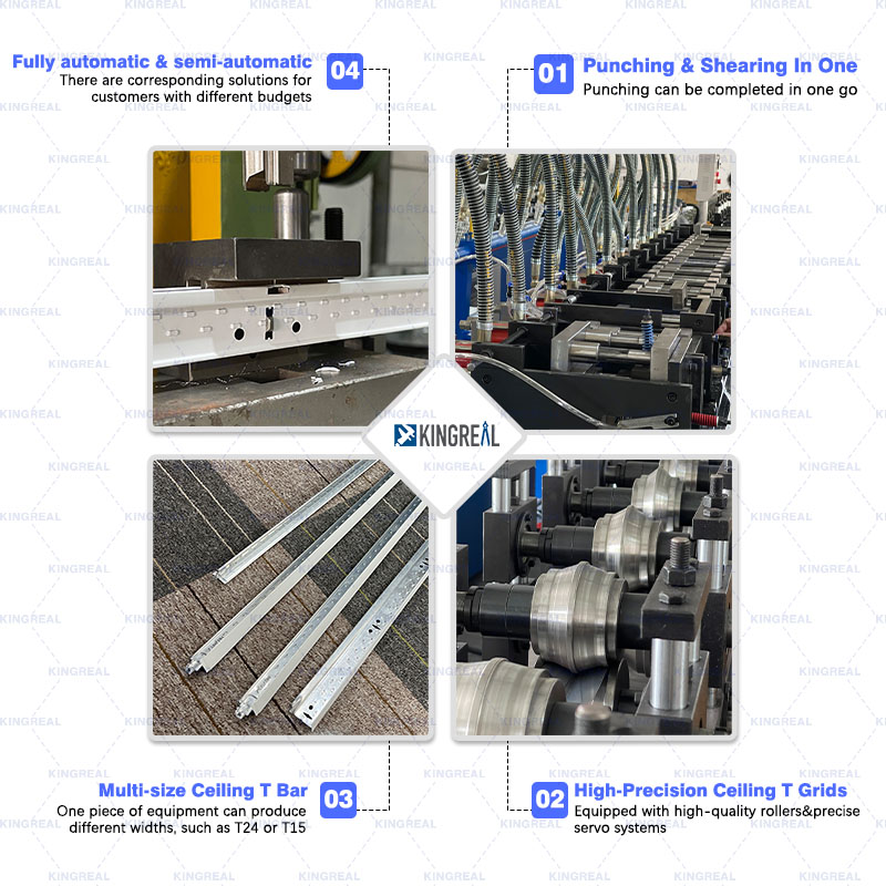 ceiling t bar machine