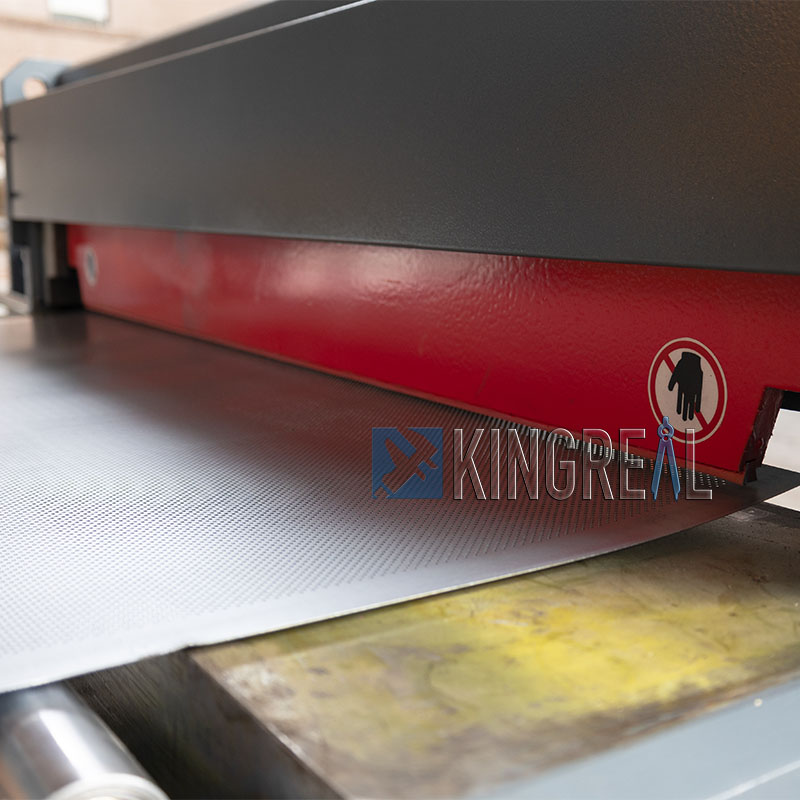 How to perforate sheet metal by steel perforated machine?
