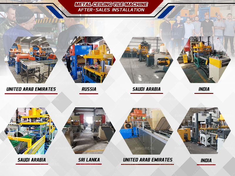 metal ceiling tile making machine