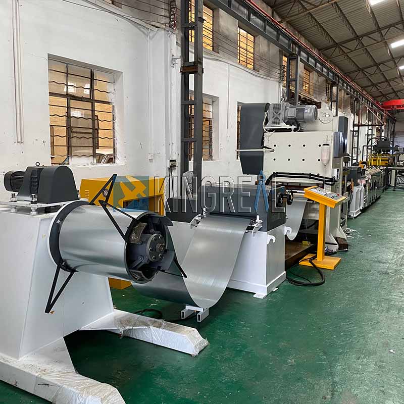 What is a metal ceiling tile production line used for?