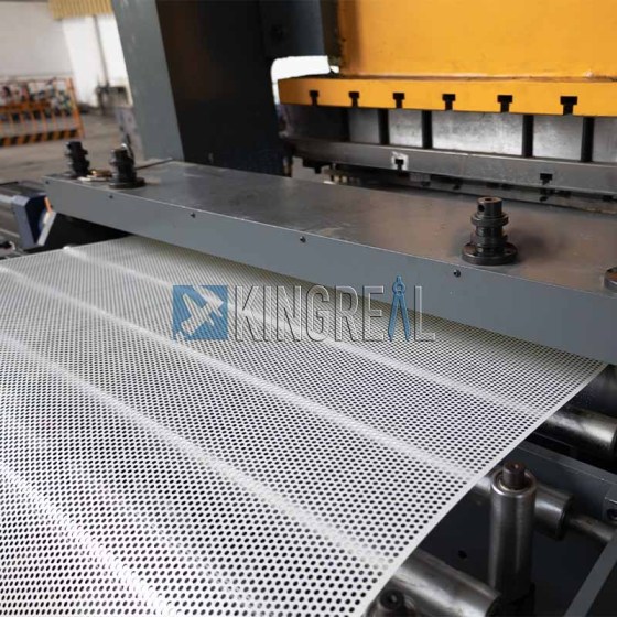What is the function of a perforated metal making machine?