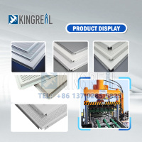 Linha de produção de placas de teto de metal