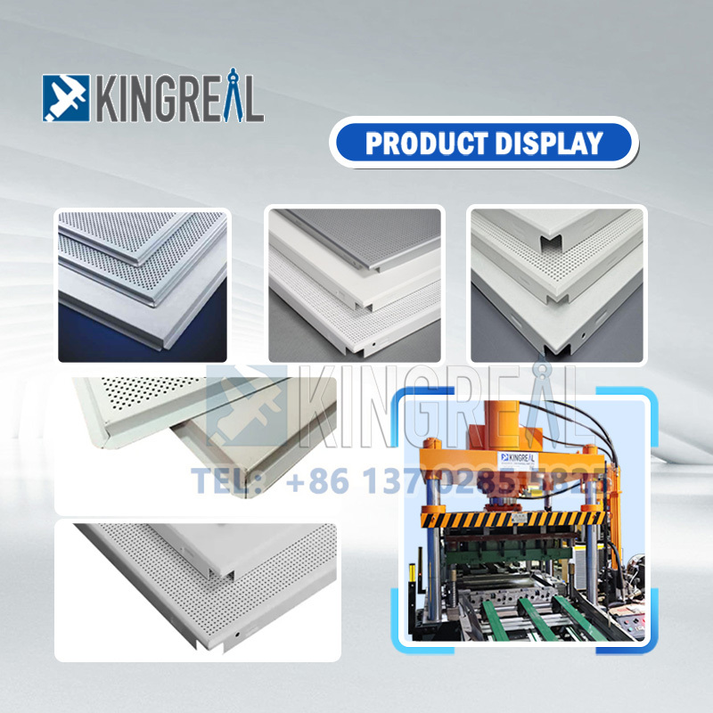 Linha de produção de placas de teto de metal