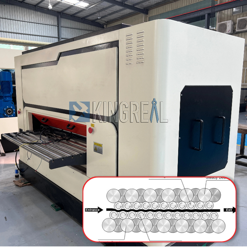 How does a roller leveling machine work?