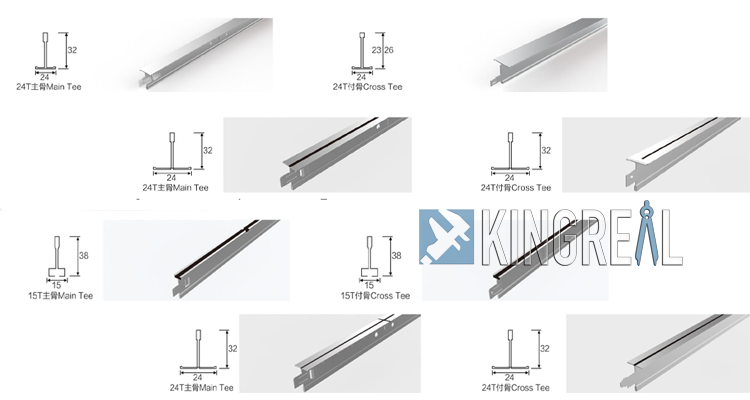 ceiling t grid production line