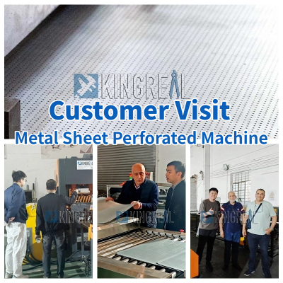 Customer visit: metal sheet perforated machine