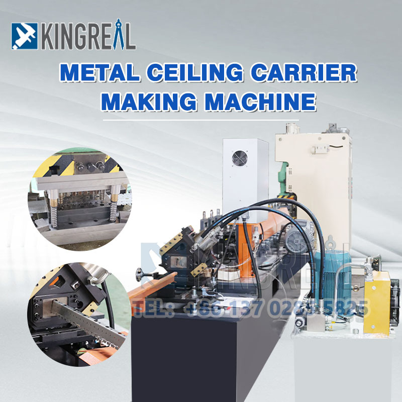 Macchina per la fabbricazione di supporti per soffitti metallici