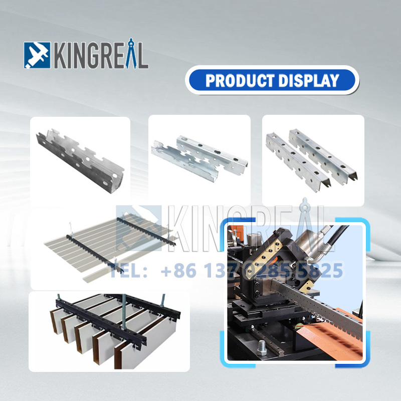 Macchina per la fabbricazione di supporti per soffitti metallici