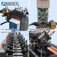 Macchina per la fabbricazione di supporti per soffitti metallici