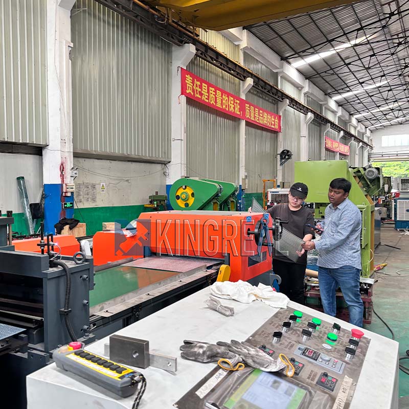 steel perforated machine