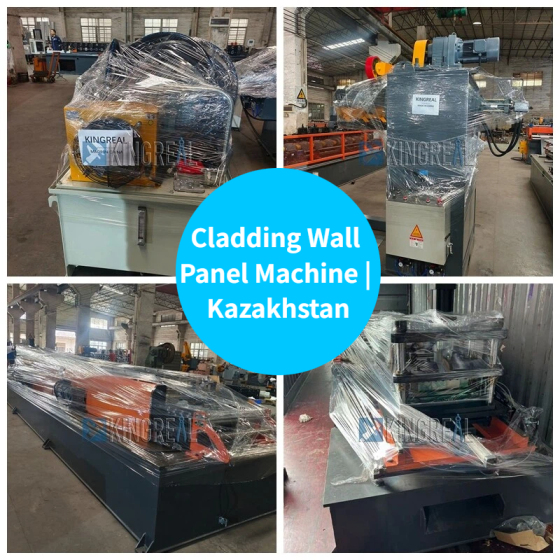 Máquina para paneles de revestimiento de paredes enviada a Kazajistán