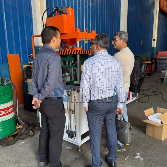Indian Customer Visit: Metal Ceiling Tile Perforation Line