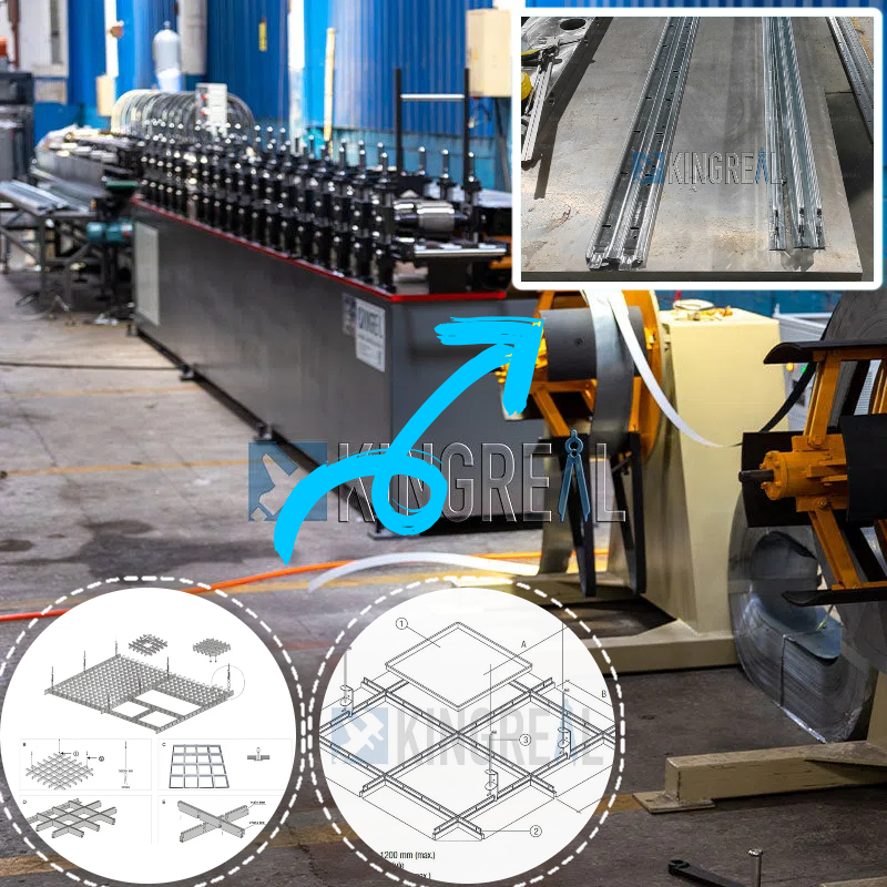 Application of Ceiling T Bar Machine
