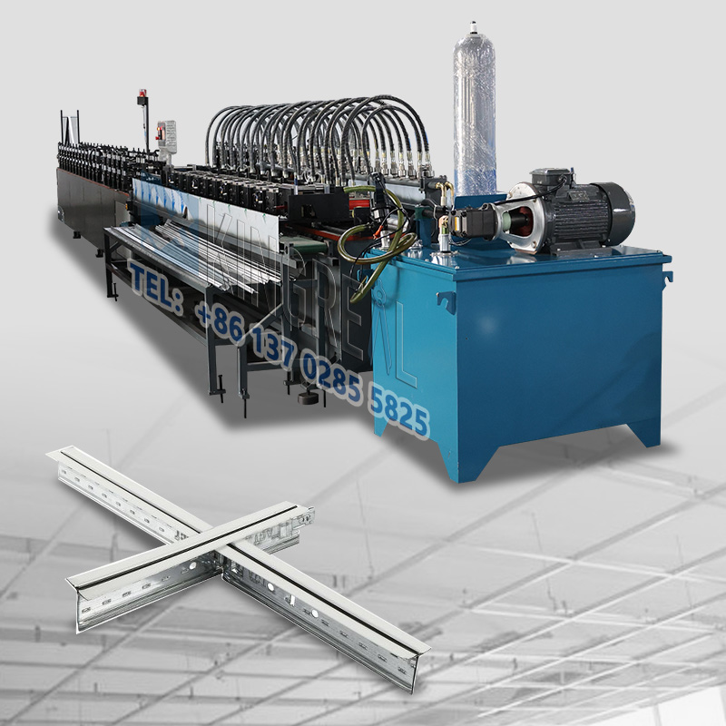 center black line ceiling t grid machine