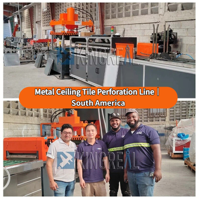 South American Case: Metal Ceiling Tile Perforation Line