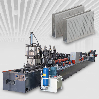 آلة سقف ذات حاجز معدني صوتي