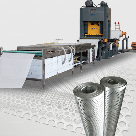 Lini Produksi Perforasi Lembaran Logam